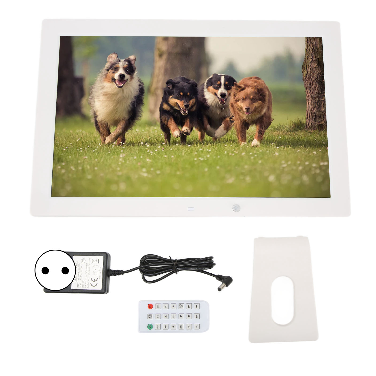 Cadre Photo Numérique 10,1 Pouces 1024 X 600 Haute Résolution Full IPS Displa Musique Lecteur Vidéo Calendrier Alarme Avec Télécommande Prise En Charge USB Et Carte SD Cadeau De Qualité