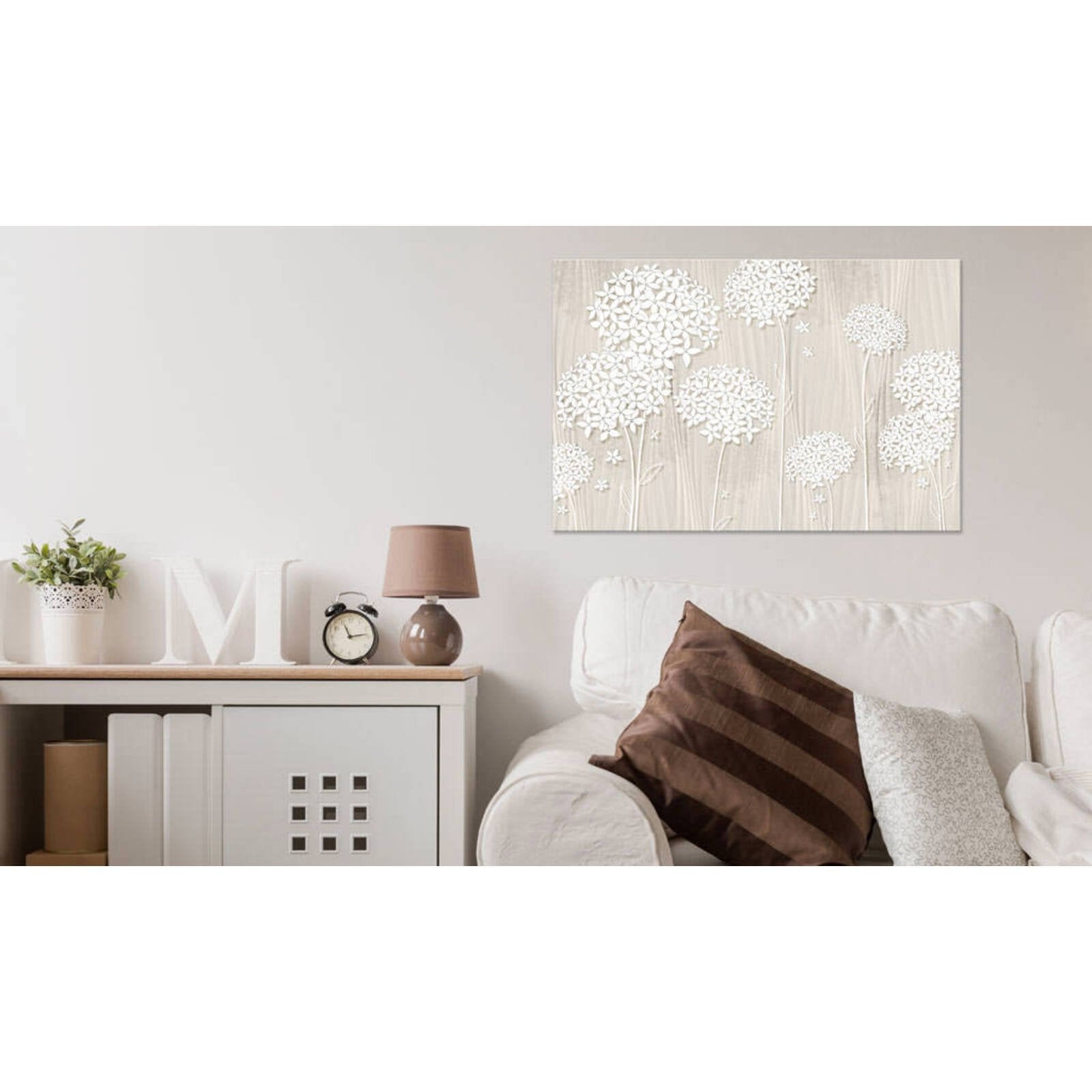 Tableau fleurs sous le vent - 120 x 80 cm - 2