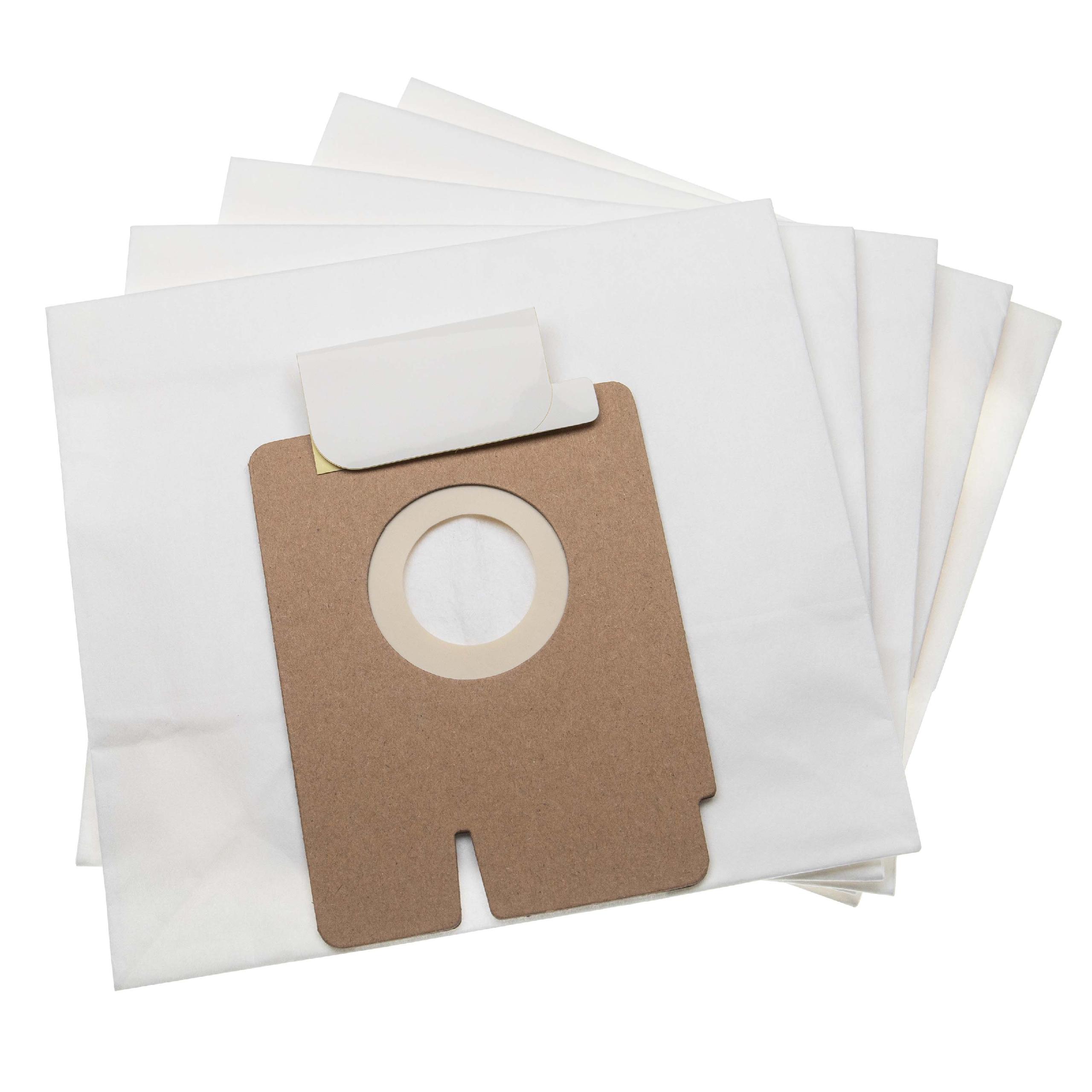 vhbw 5x Sacs compatible avec Hoover TFV2011 011, TFV2014B 011, TFV 2015 001 aspirateur - papier, 15,85cm x 17,5cm beige - 2