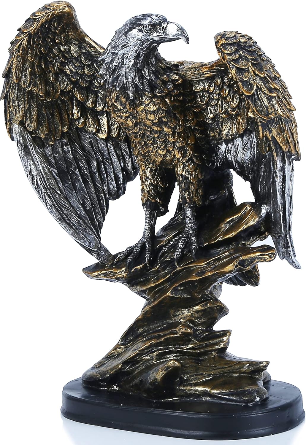 26 cm Statua Orła Patriotycznego H, Rzeźby z żywicy piaskowca dla mężczyzn, Figurki orłów Dzikie ptaki, Abstrakcyjna statua artystyczna Figurki à