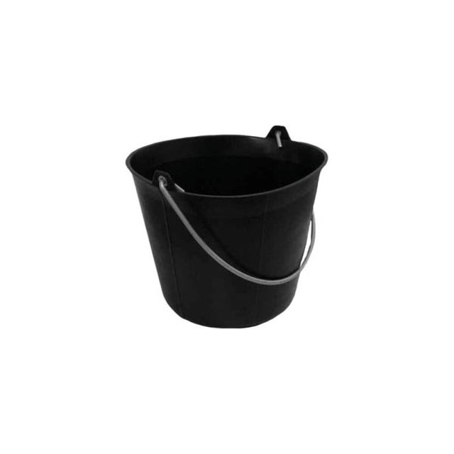 TALIAPLAST - SEAU DE MAÇON - 11 L - PLASTIQUE - NOIR