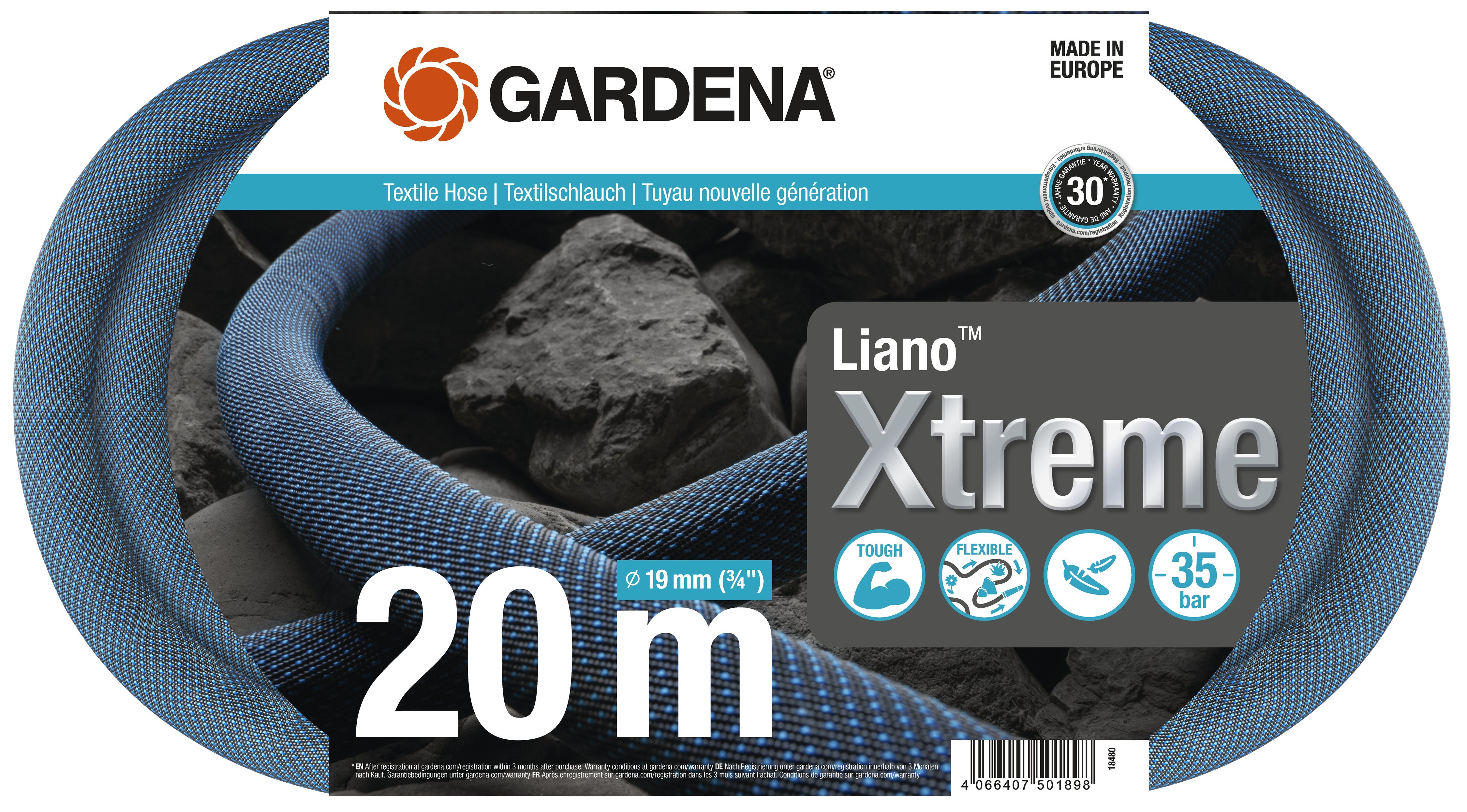Gardena Liano Xtreme 20 meter set - PVCvoordeel