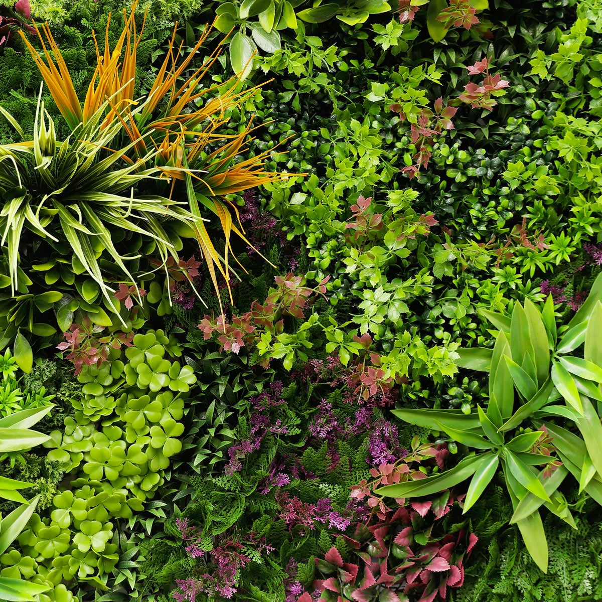 Brise vue mur vegetal artificiel 5m² Wood Color pour mur balcon cloture - 2