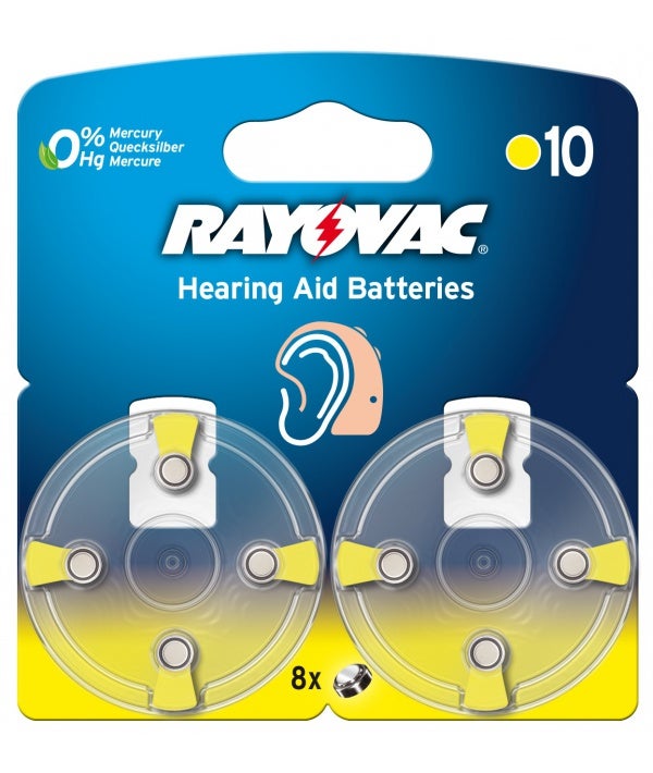 Blister 8 piles auditives 1,4V - V10 - Varta - 4