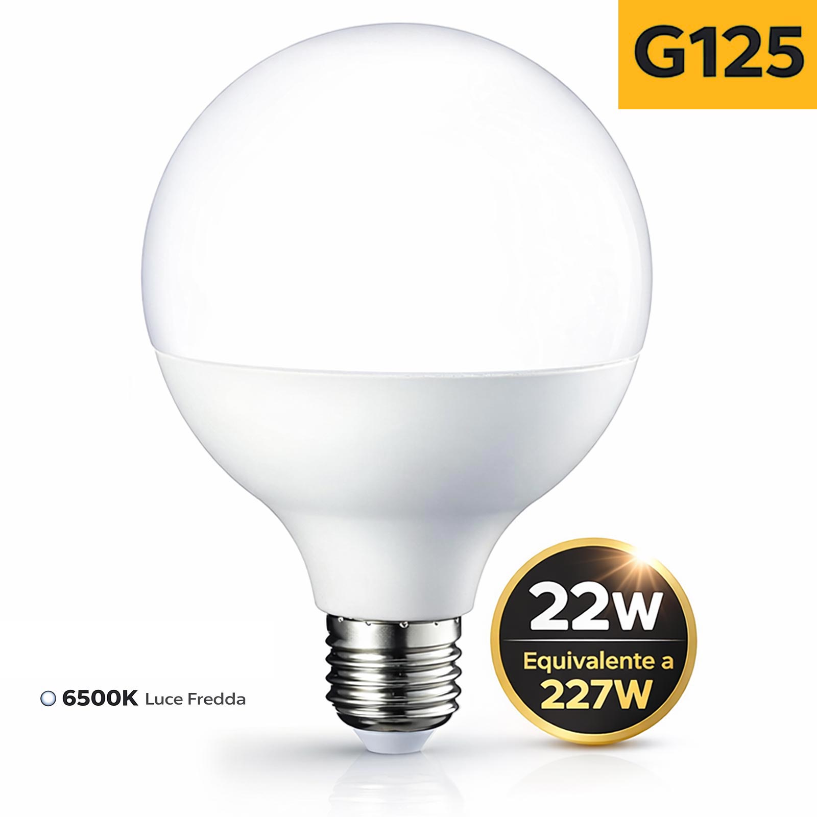 Lampe globe LED E27 ampoule de puissance 22w 2270 lumens lumière ...