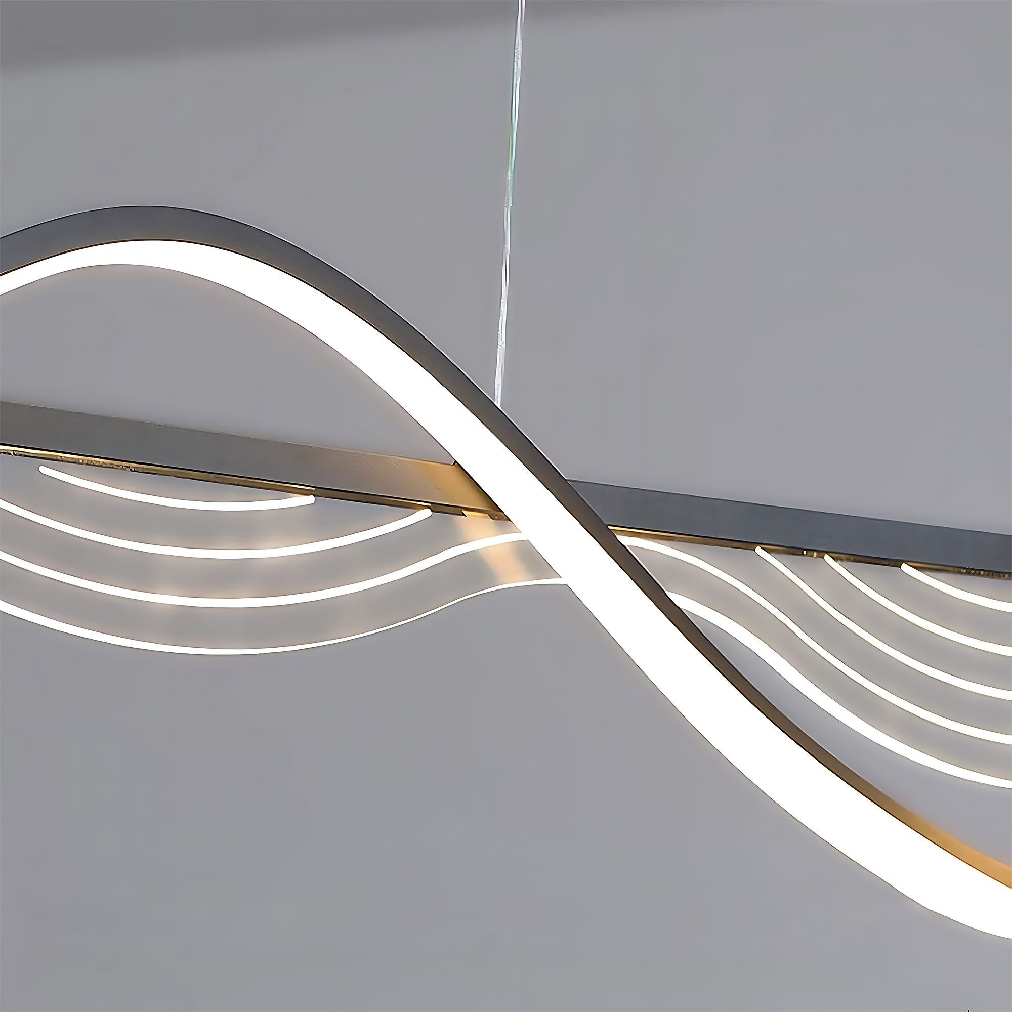 Lampa Sufitowa Wisząca Led Toolight Lhj041-Cp Czarny 100Cm - 4