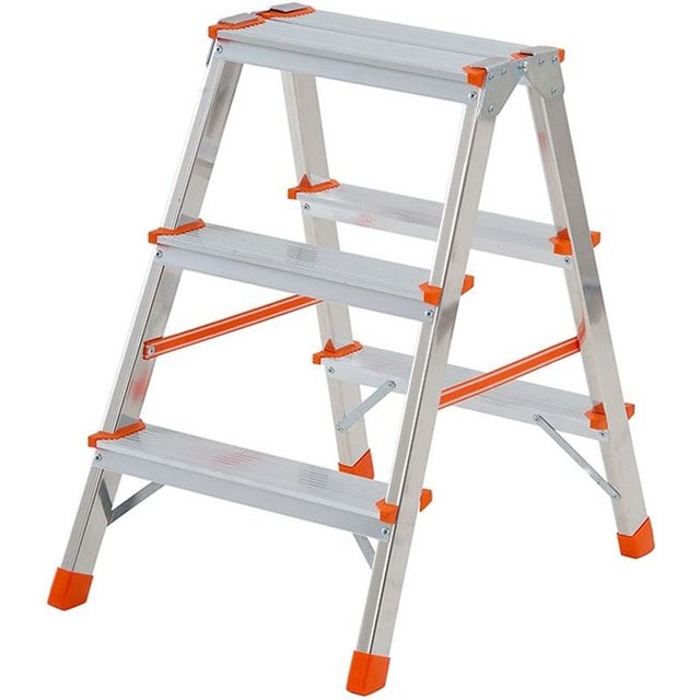 ÉCHELLE DOUBLE MONTÉE 'STYLO' 2 gr. + haut - ap.cm 61/ch.cm 68