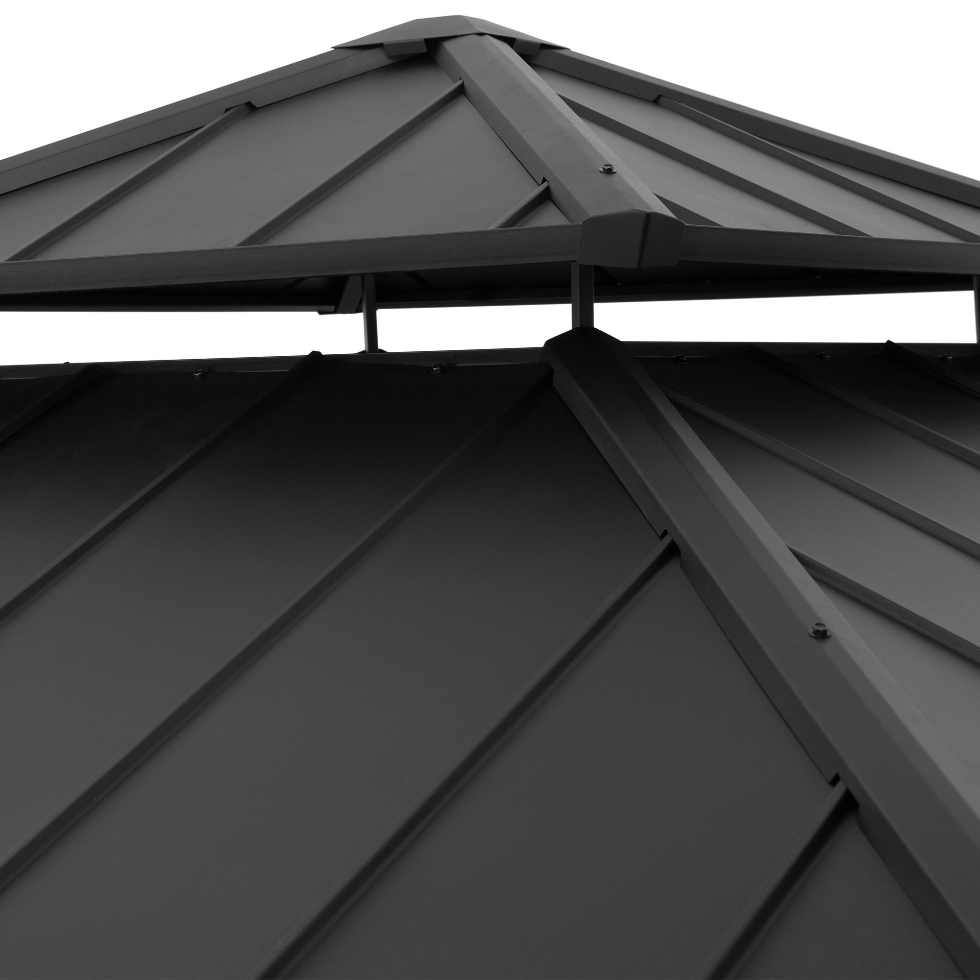 Tonnelle en bois de cèdre KAPS - 330cm x 330cm, anthracite - 5