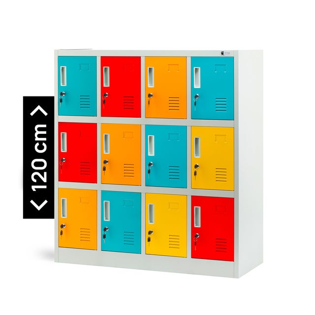Armoire métallique à 12 casiers main image 1
