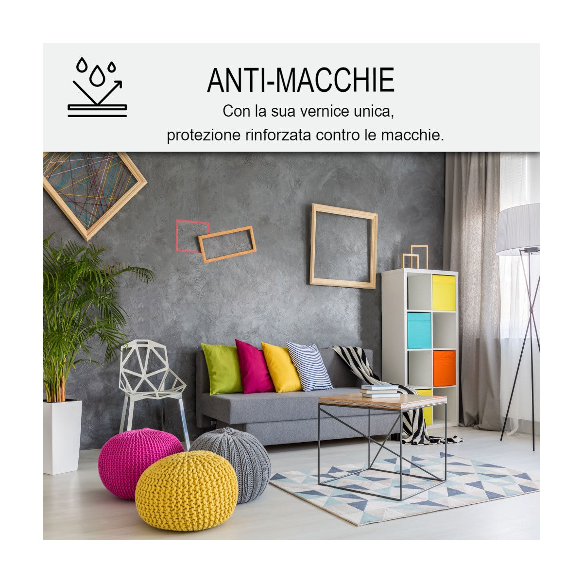 Kit microcemento per muri - 10 m² Gazzella Grigio Rosa - ARCANE INDUSTRIES - 3