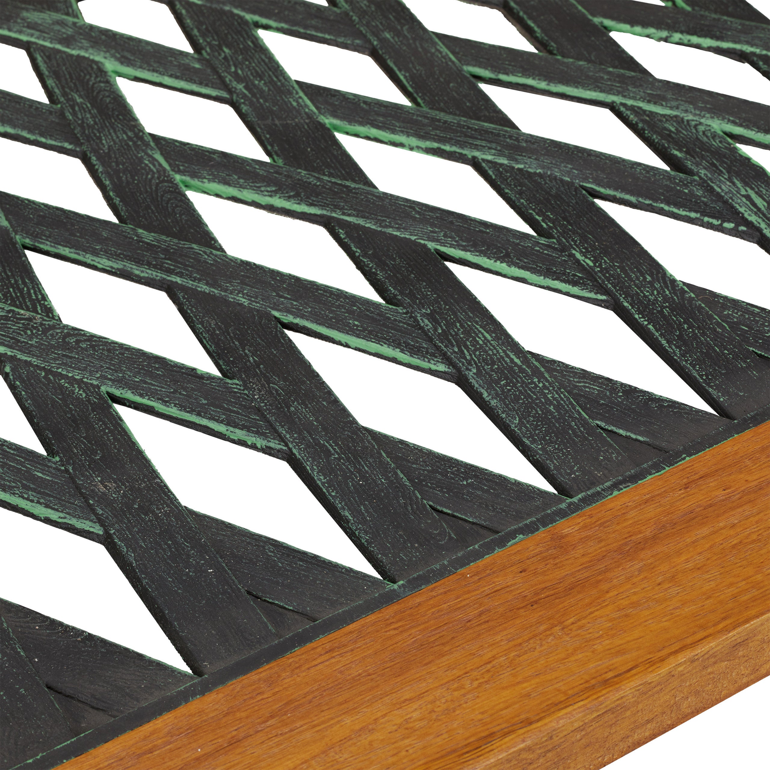 Table de jardin rectangulaire, extérieur, vintage, bois et fonte de fer, 58x98x47 cm, balcon, nature-noire, Relaxdays - 6