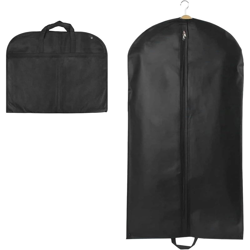 Pokrowiec na ubrania wiszący 60 x 120 cm, wodoodporny i pyłoszczelny, z zamkiem błyskawicznym, oddychający pokrowiec na kurtki, koszule i sukienki (cz