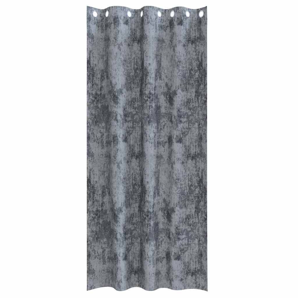 Zasłony z weluru 2 pcs Srebrnoszary 245 x 140 cm Aksamit vidaXL - 5