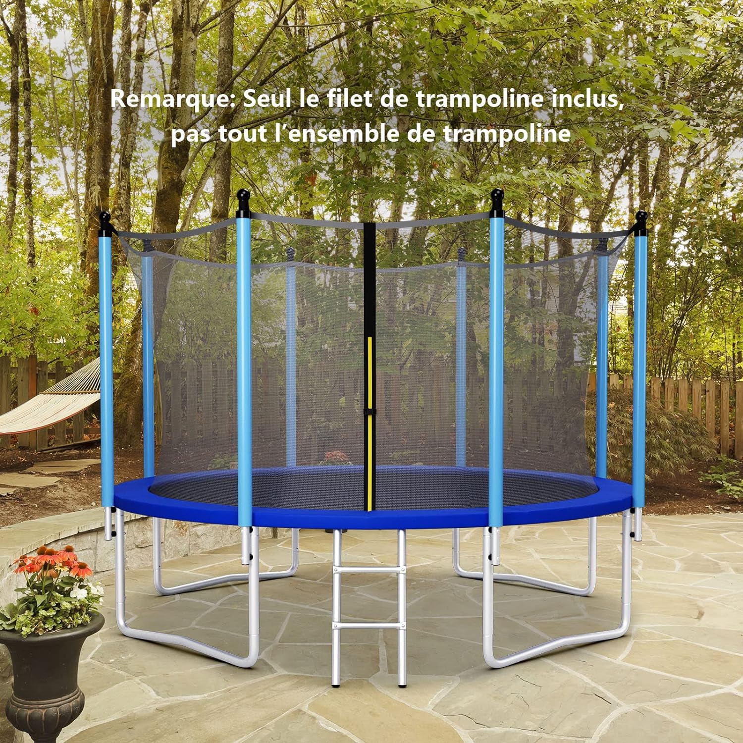 Poteaux De Filet De Trampoline - Remplacement, Avec Manchon Mousse - Adaptable Trampolines 1,8m à 4,8m