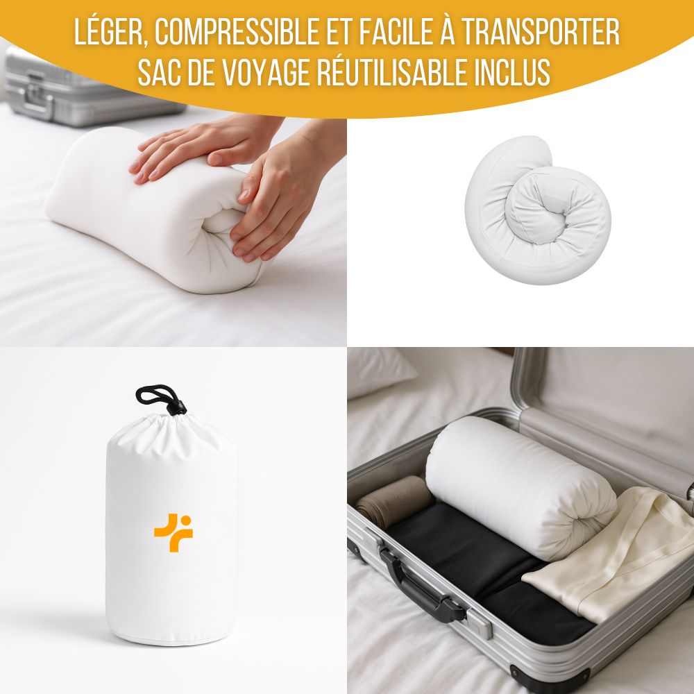 Oreiller ergonomique mémoire de forme – soutien cervical ultra-doux – 57x35x12 – CONFORT ULTIME - 4
