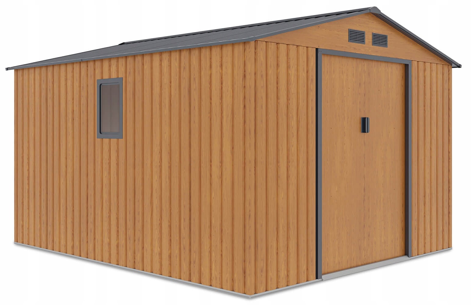 Domek Ogrodowy Narzędziowy na Narzędziowy Szopa HUDSON 277x319cm Metalowy 1 szt