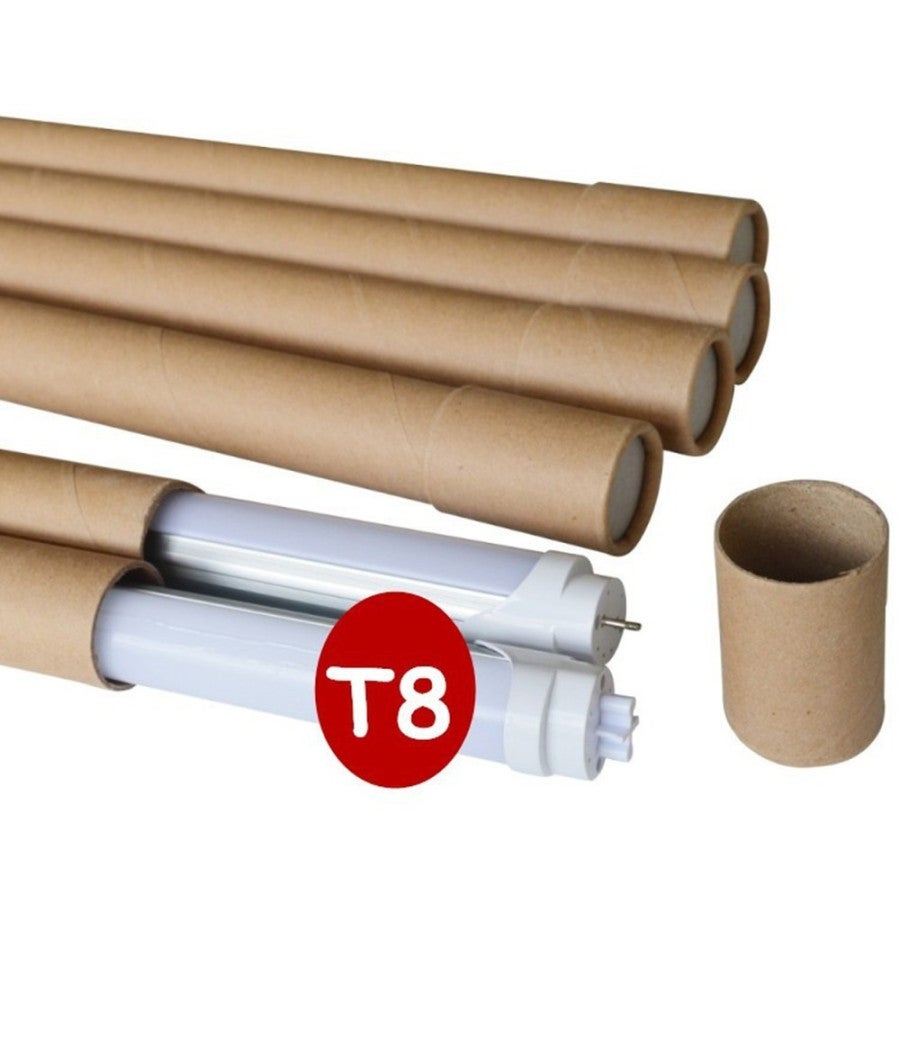 Trade Shop - Tubo Neon A Led T8 60cm 90cm 120cm 150cm 6000k 3000k Luce Fredda Calda Neutra - Bianco Naturale Copertura Opaca 60 Cm - - 3