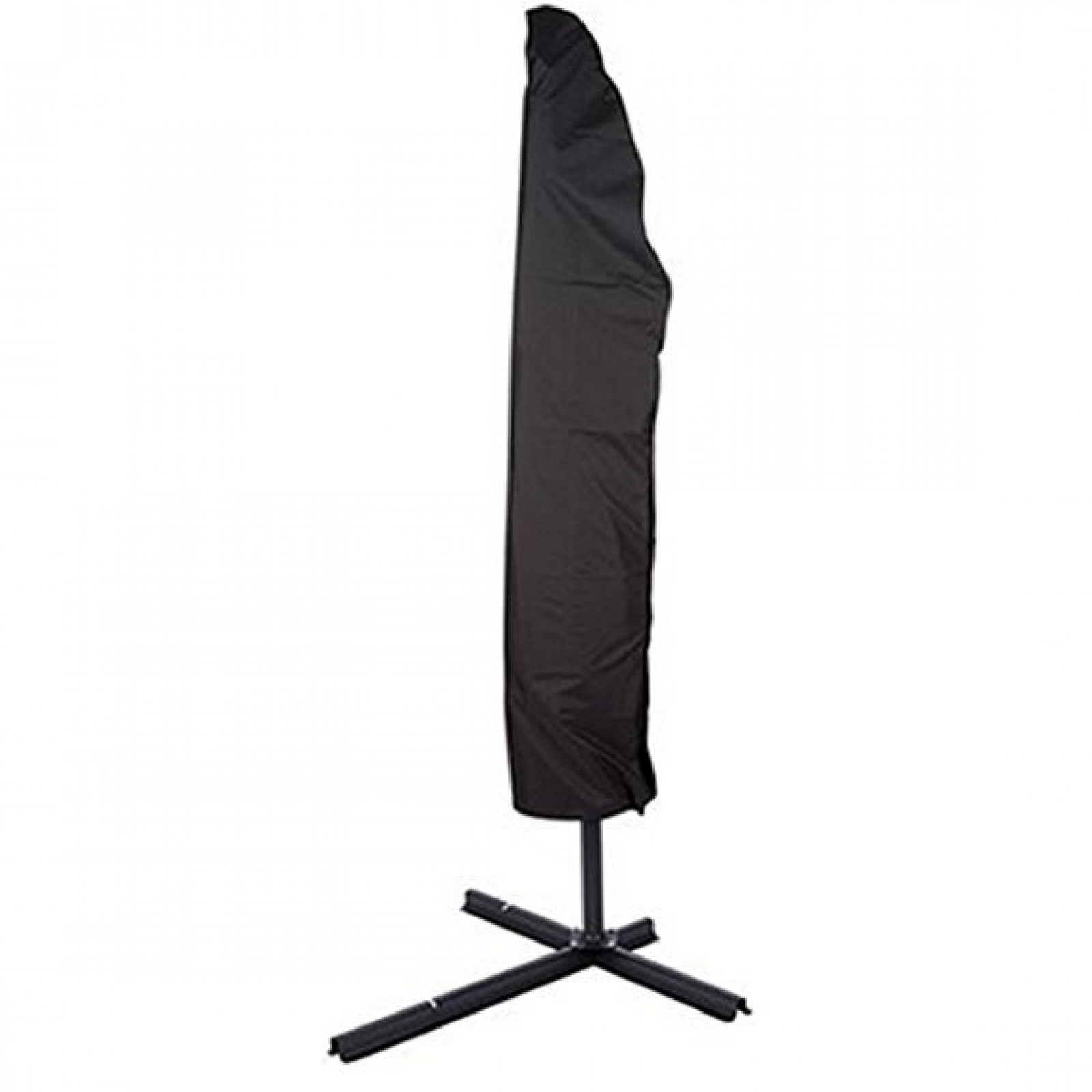 Pokrowiec na parasol ogrodowy, pokrowiec na parasol ogrodowy z drążkiem, 280 x 46 x 81 x 30 cm, czarny
