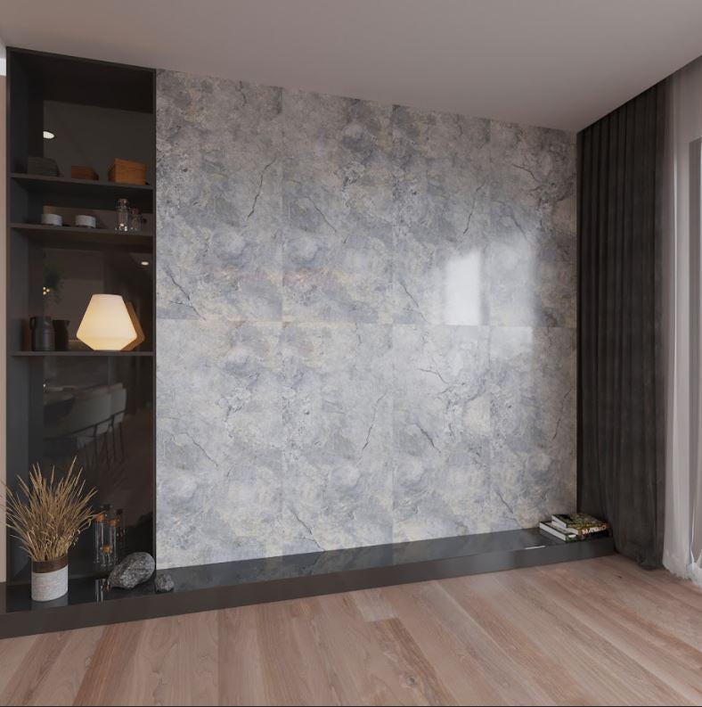 Carrelage sol/mur effet marbre vert CENERE Semi Lappato int/ext l.120 x L.60 cm MAJORCA TIFFANY - 6