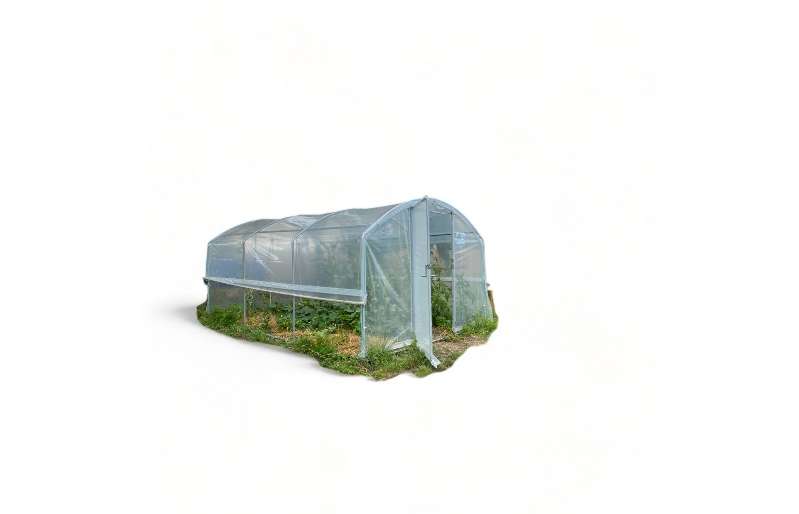Serre tunnel de jardin 4 Saisons - 13,5m² - 3 x 4,5 m - pieds droits - aérations latérales - LES SERRES TONNEAU - 2