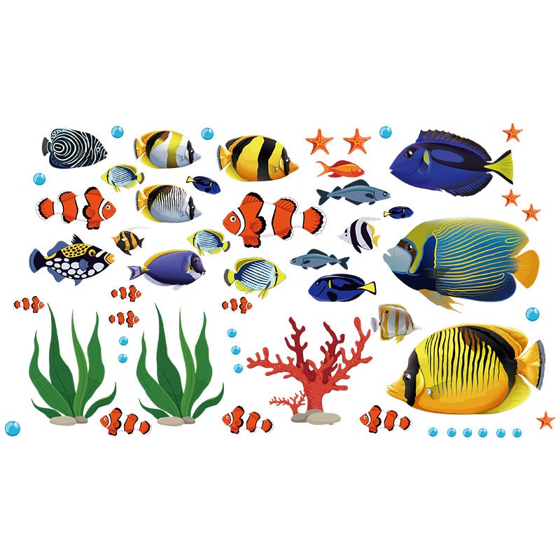 Stickers muraux Poissons tropicaux Sous la mer Bébé N | Leroy Merlin