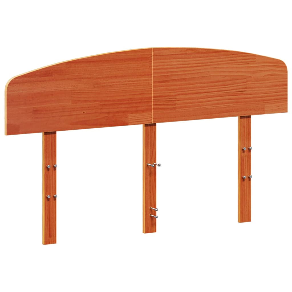 RUIDA Cadre de lit Marron miel Bois de pin massif 140x190 cm A3104266