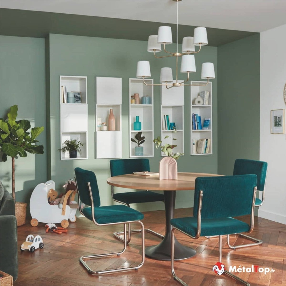 Peinture Mur Interieur - Gris anthracite - RAL 7016 - 5 L - Métaltop - 6