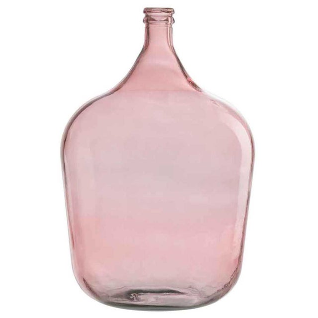 Vaso damigiana in vetro rosa 37x37x55 cm