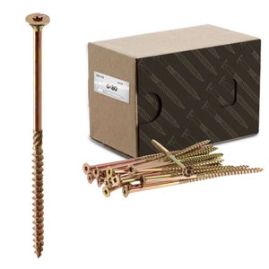 Boite 20 vis agglo 6 x 80mm tête fraisée pozidriv inox A2 - | Leroy Merlin Boite 20 vis agglo 6 x 80mm tête fraisée pozidriv inox A2 - | Leroy Merlin