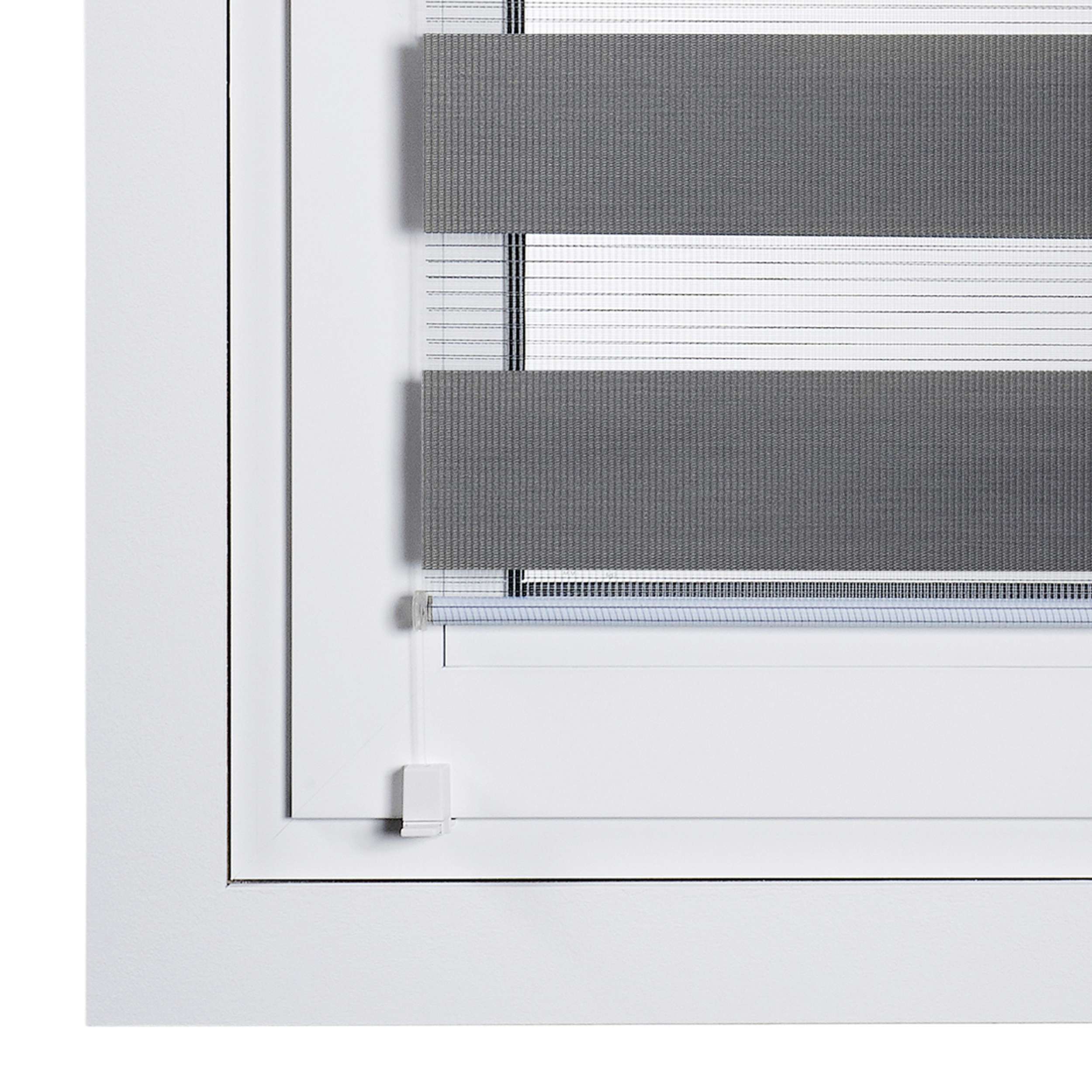 Estor de rolo EasyFix Dia/Noite, estore de instalação sem furos Prata, 75 x 180 cm - 5