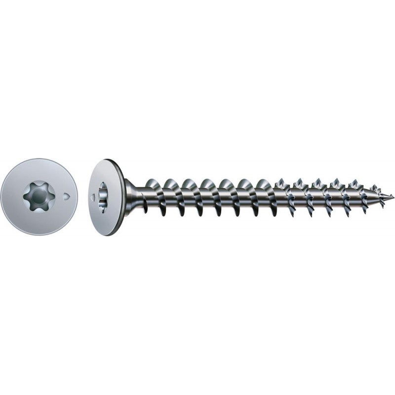 SPAX Vite posteriore da parete senza lente 3,0 x 30 Torx 10 Wirox argento confezione da 300