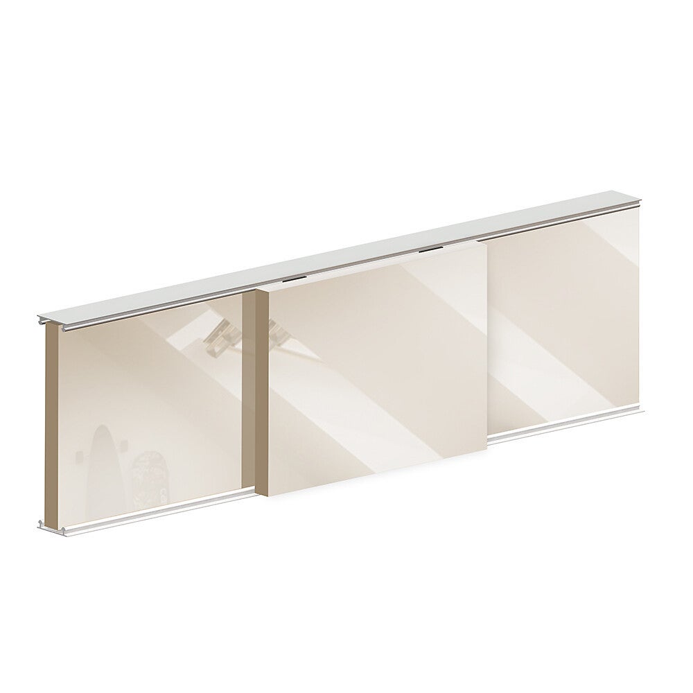 Système coulissant SLID'UP 130 pour 2 ou 3 portes de placard - rail 1,94 m - 70 kg - 3