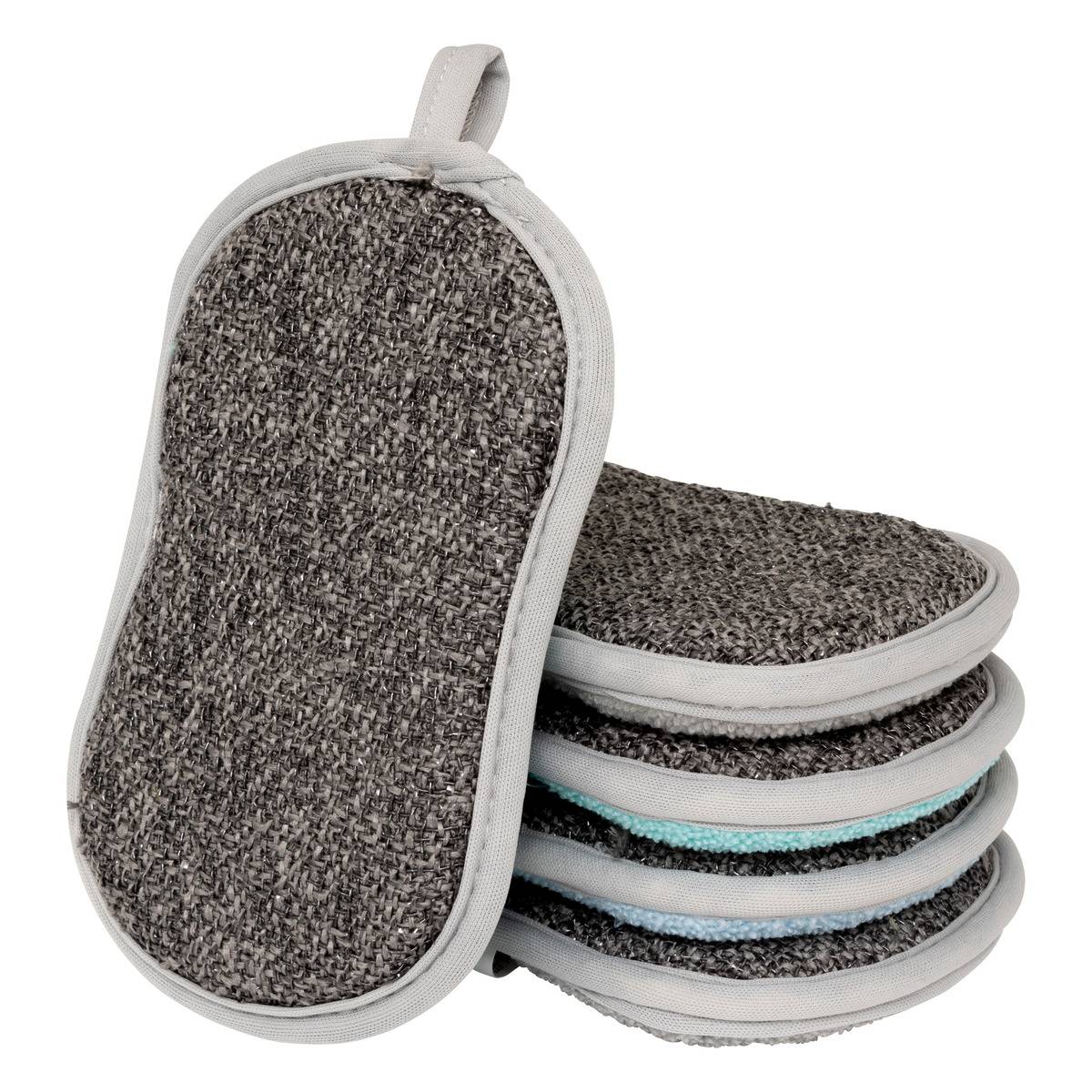 Lot De 3 éponges En Acier Inoxydable - Pour Nettoyage Efficace Et Durable