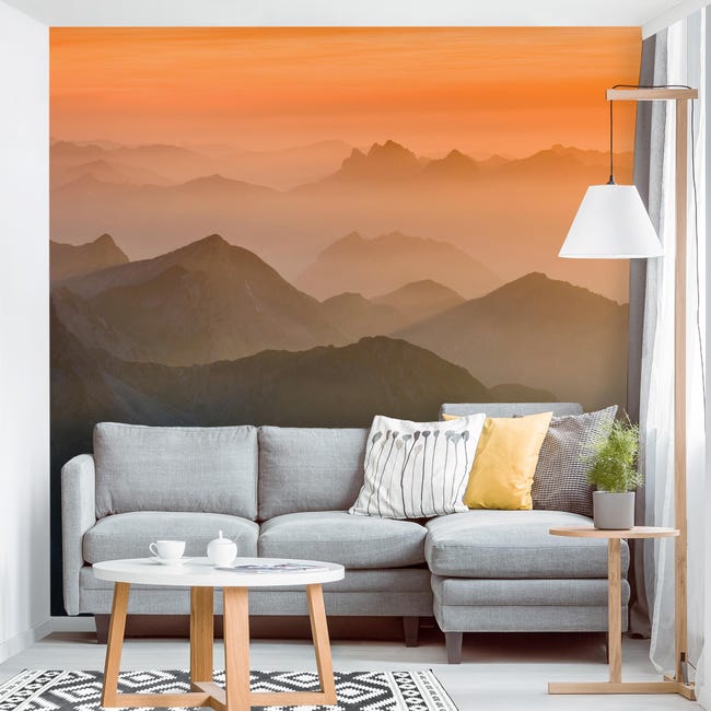 Papier Peint Rond / Cercle - Montagnes Abstrait - Diamètre 120 Cm Vinyle Adhesif Epais Lessivable 97219663 Papier Peint Rond / Cercle - Montagnes Abstrait - Diamètre 120 Cm Vinyle Adhesif Epais Lessivable 97219663
