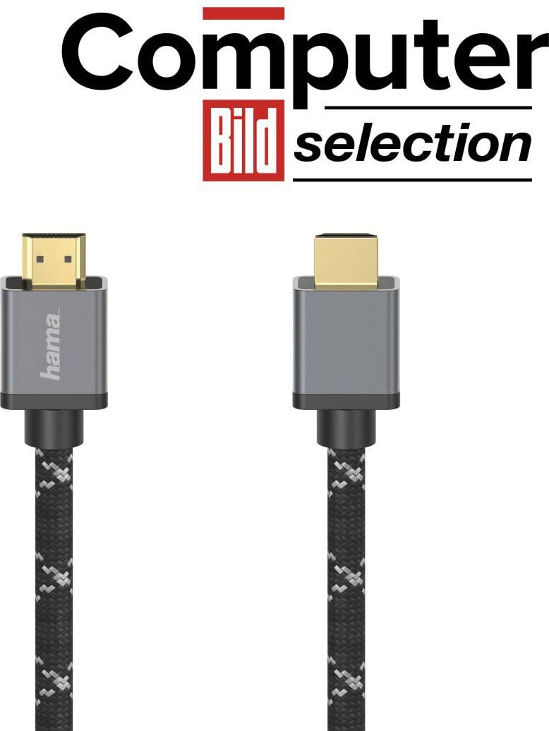Hama Cavo HDMI Ultra HD 8K High Speed with Ethernet 2 metri 120 MHz connettori dorati spine in metallo - 2