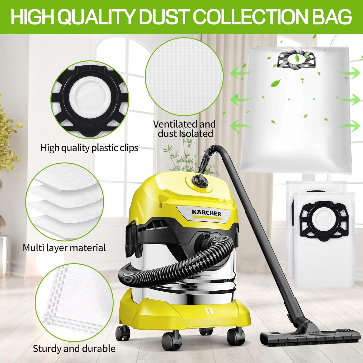 Sac Aspirateur Aspirateur Karcher Wd6 Boulanger Aspirateur Eau Et