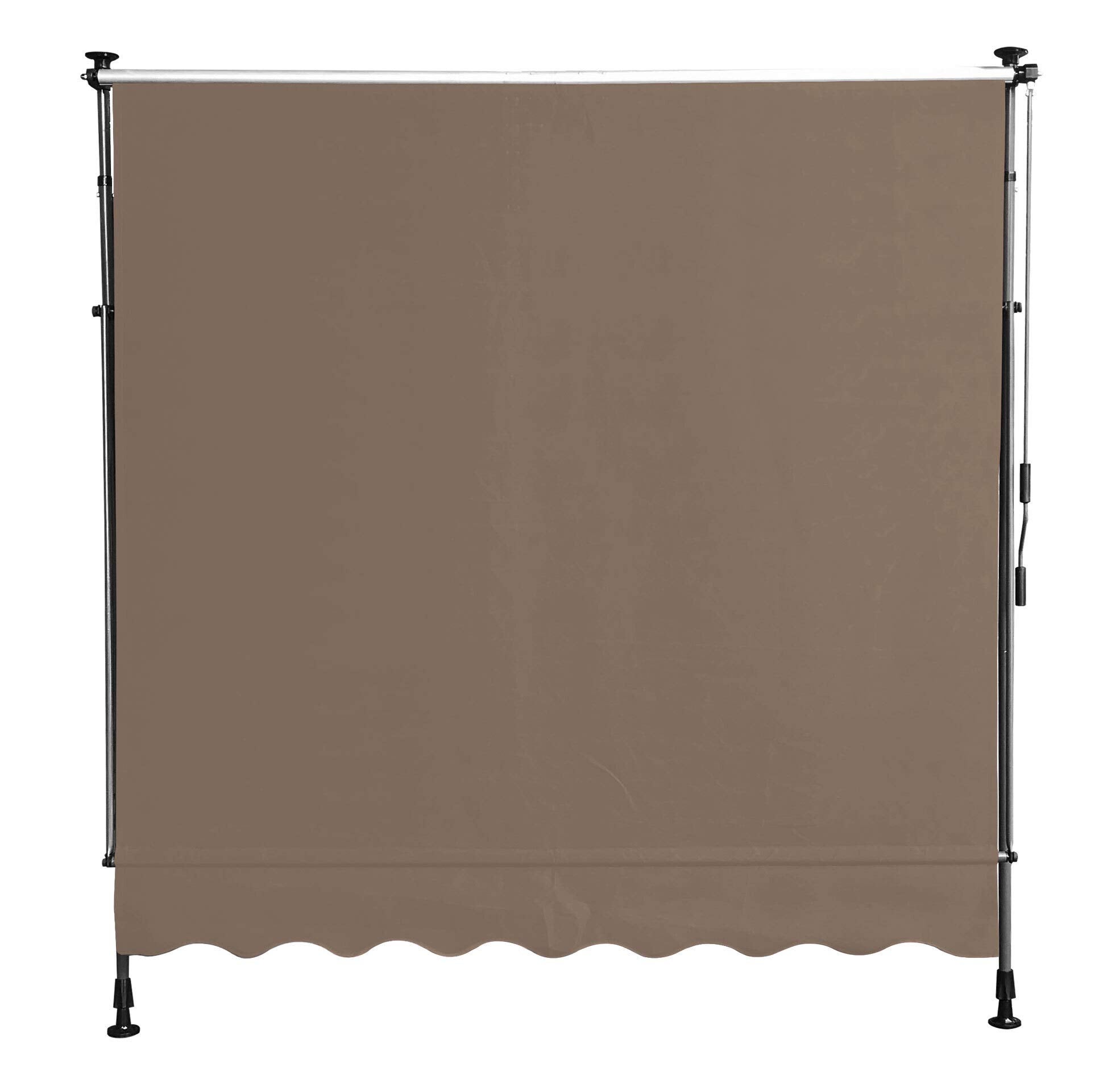 Tenda Da Sole A Morsetto QUICK STAR 300x130 Cm Beige, Regolabile In Altezza (200-290 Cm) Senza Fori, Protezione UV Per Terrazzi