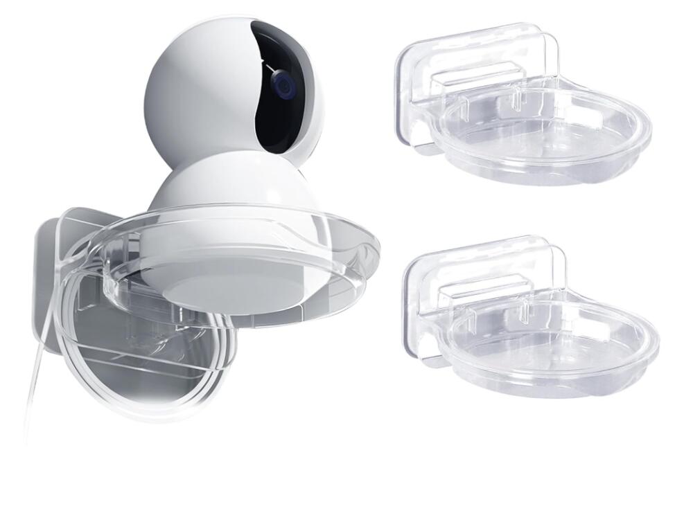 2-częściowy uchwyt ścienny do kamery monitorującej – uniwersalny zestaw plastikowych uchwytów do kamery kopułkowej, monitoringu wewnętrznego i zewnę