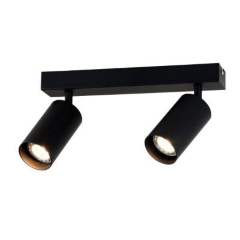 Spot en Saillie NOIR et OR pour Ampoule GU10