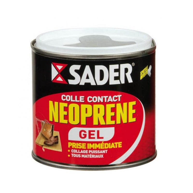 Colle gel contact néoprène SADER - Prise immédiate - 500ml - 2