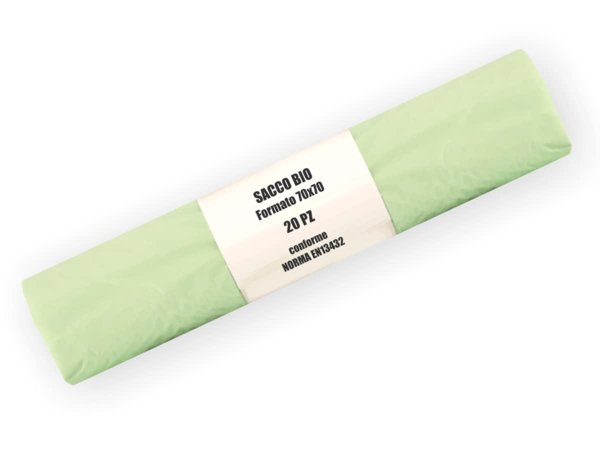 Sacchetti Compostabili Per Umido 70x110 Cm - Confezione Da 60 Pezzi Per Raccolta Organica