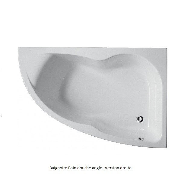 Baignoire d'angle 150 X 100 JACOB DELAFON Microméga Duo version gauche - 3