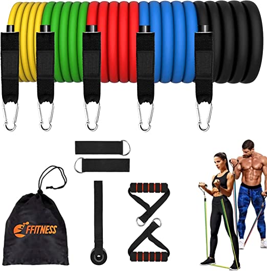 Palla Yoga ENOVI Fit+ 65cm Con Fasce Di Resistenza Regolabili - Sedia Balancer Per Ufficio E Allenamento - Foto 5