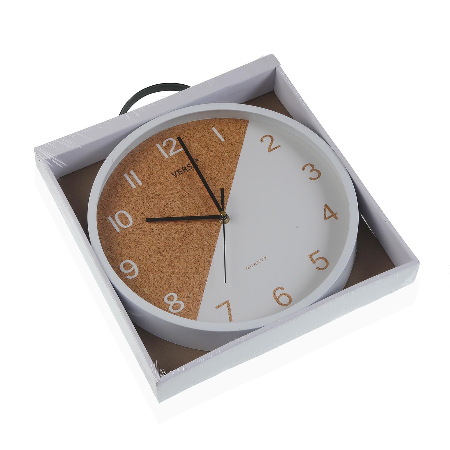 Versa Orologi da Parete Stile Moderno, Misure (H x L x L) 30 x 4,5 x 30 cm, Bianco - 3
