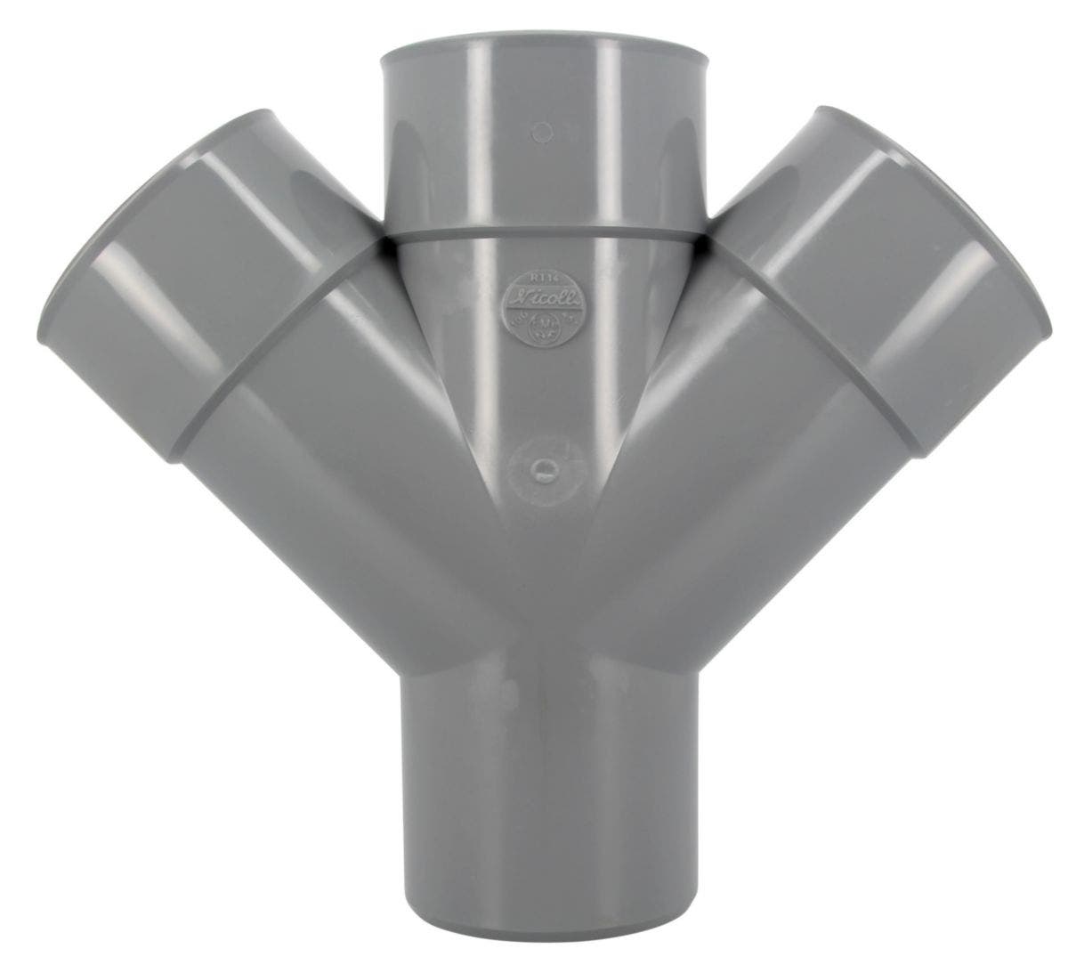 Nicoll - Culotte double parallèle PVC MF 45° diam 100mm à coller ...