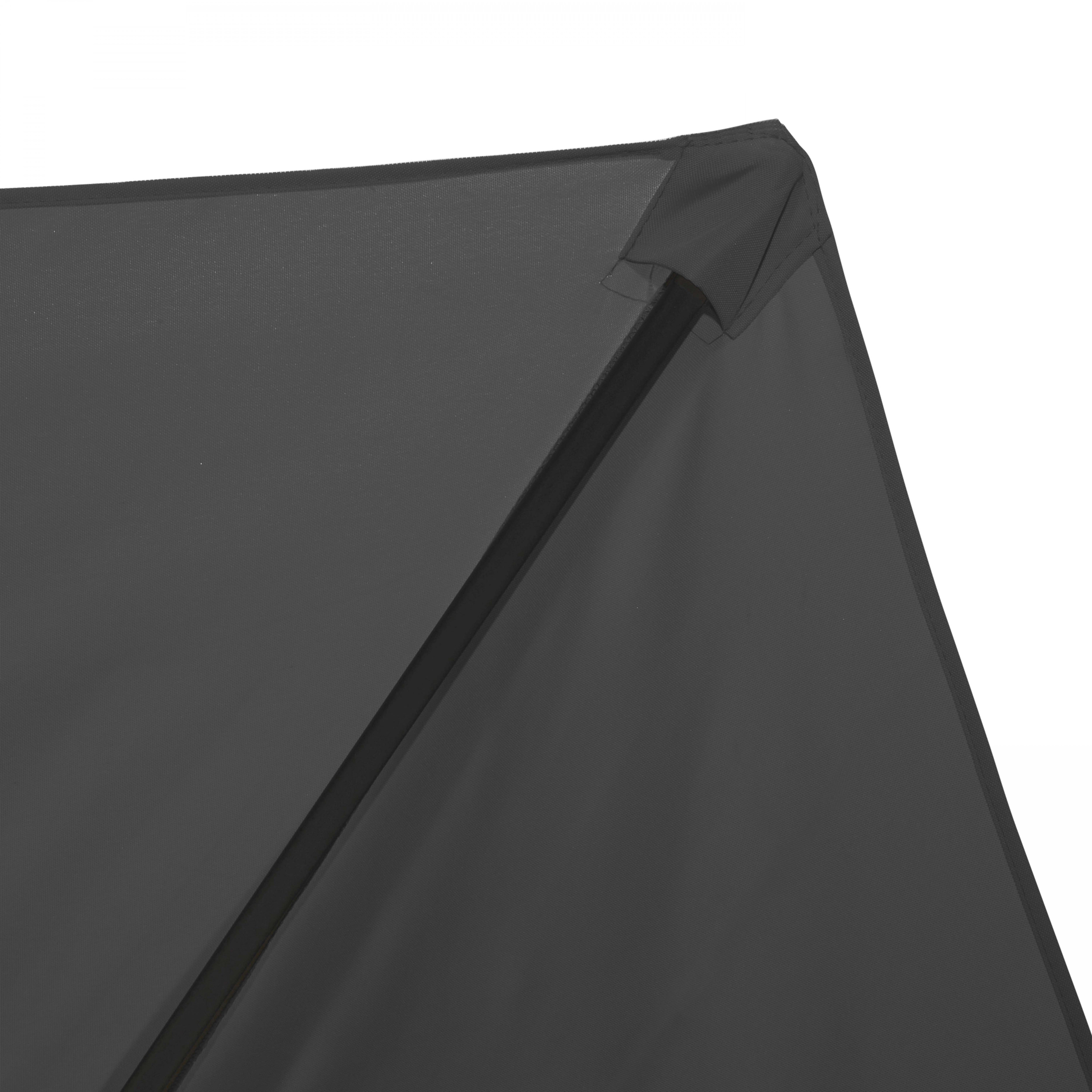 Parasol droit inclinable 3m et 4 dalles à lester remplissables gris - 5