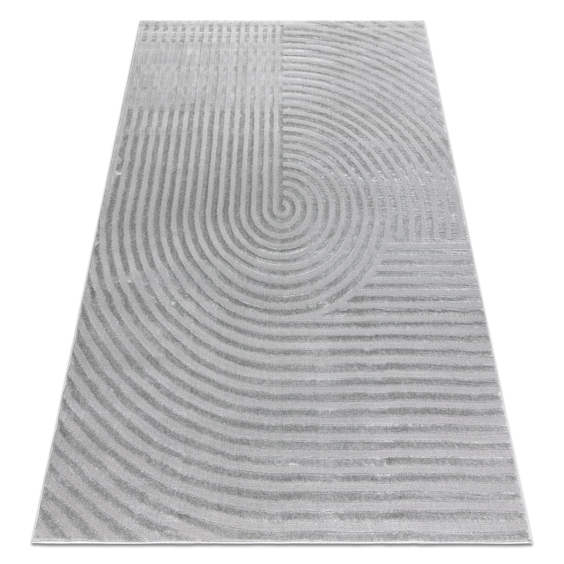 Dywan BALANCE 1921 szary - Geometryczny, strukturalny, glamour 180x270 cm