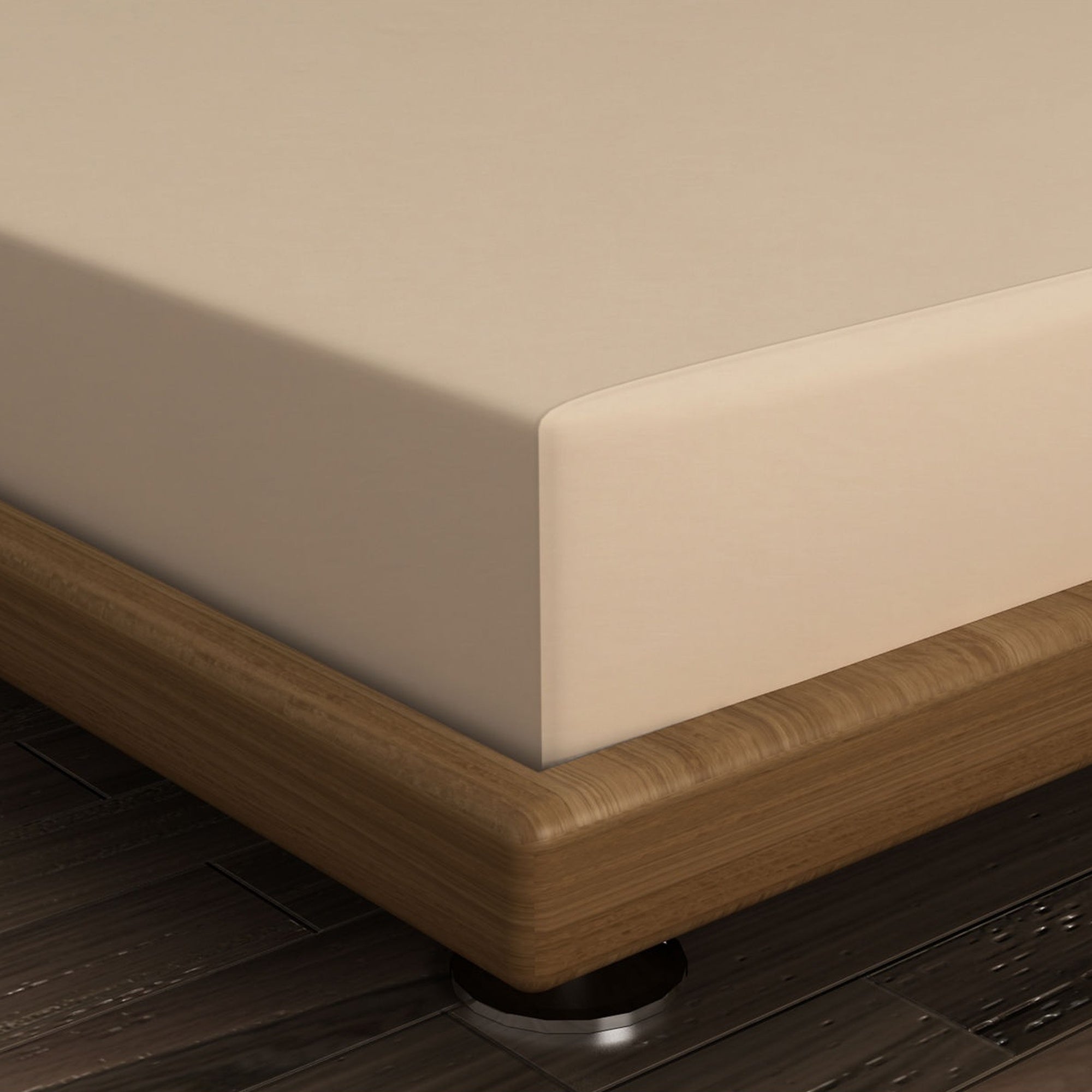 Feuille inférieure réglable 140x190 beige - 2