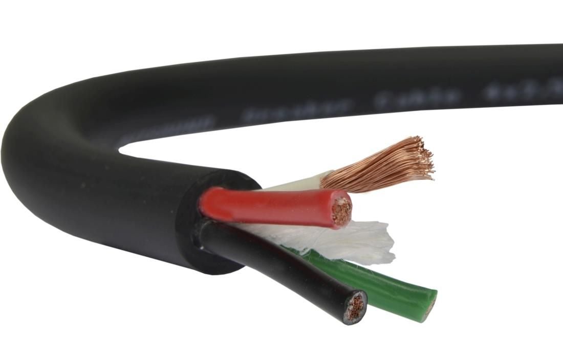 Kabel głośnikowy BiTsound 4x2,5mm2 Cu OFC zewnętrzny czarny Bitner 100m