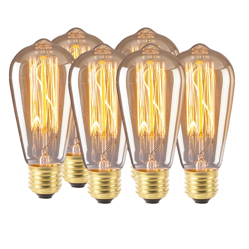 Ampoule Edison Incandescent 60W - Lot de 6, Ampoule Retro E27, 220V, Style Vintage pour Décoration - 5